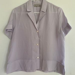 Everlane The Clean Silk Short-Sleeve Notch Shirt